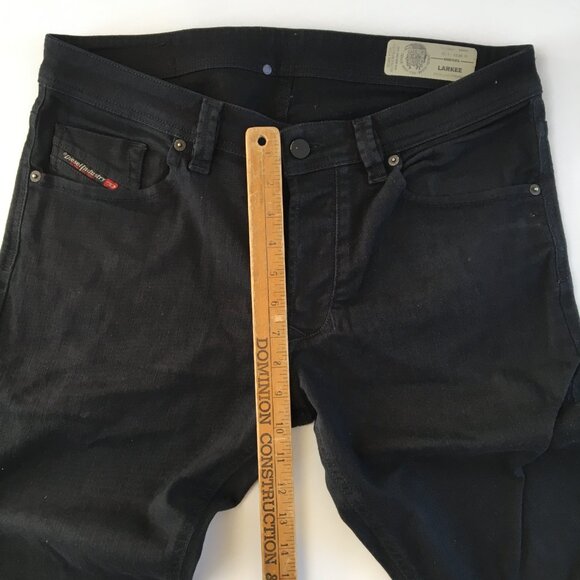 Diesel Larkee Regular Straight Black Button Fly Jeans 33 - Picture 11 of 12
